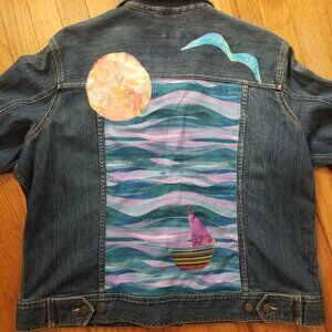 Barefoot Treadle denim jacket XXL